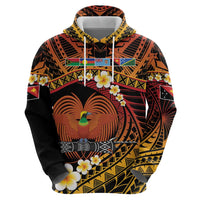 Melanesian Papua New Guinea Hoodie Plumeria Bird of Paradise Tribal LT9 - Polynesian Pride