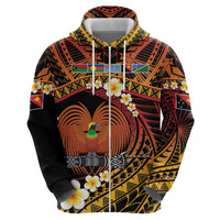 Melanesian Papua New Guinea Hoodie Plumeria Bird of Paradise Tribal LT9 - Polynesian Pride