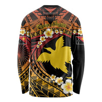 Melanesian Papua New Guinea Long Sleeve Shirt Plumeria Bird of Paradise Tribal LT9 - Polynesian Pride