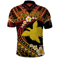 Melanesian Papua New Guinea Polo Shirt Plumeria Bird of Paradise Tribal LT9 - Polynesian Pride