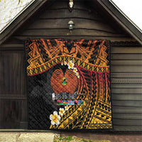 Melanesian Papua New Guinea Quilt Plumeria Bird of Paradise Tribal LT9 - Polynesian Pride