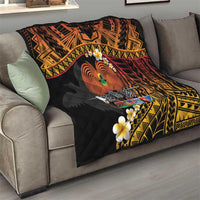 Melanesian Papua New Guinea Quilt Plumeria Bird of Paradise Tribal LT9 - Polynesian Pride
