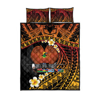 Melanesian Papua New Guinea Quilt Bed Set Plumeria Bird of Paradise Tribal LT9 - Polynesian Pride