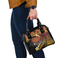 Melanesian Papua New Guinea Shoulder Handbag Plumeria Bird of Paradise Tribal LT9 - Polynesian Pride