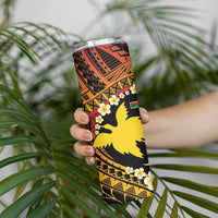 Melanesian Papua New Guinea Skinny Tumbler Plumeria Bird of Paradise Tribal LT9 - Polynesian Pride