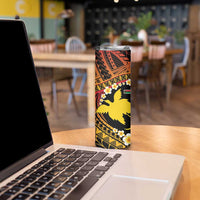 Melanesian Papua New Guinea Skinny Tumbler Plumeria Bird of Paradise Tribal LT9 - Polynesian Pride