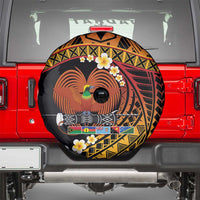 Melanesian Papua New Guinea Spare Tire Cover Plumeria Bird of Paradise Tribal LT9 - Polynesian Pride