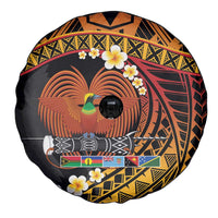 Melanesian Papua New Guinea Spare Tire Cover Plumeria Bird of Paradise Tribal LT9 - Polynesian Pride