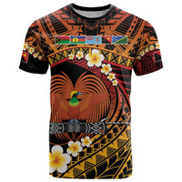 Melanesian Papua New Guinea T Shirt Plumeria Bird of Paradise Tribal LT9 Red - Polynesian Pride