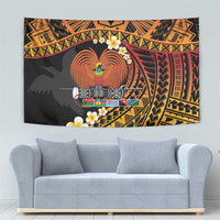 Melanesian Papua New Guinea Tapestry Plumeria Bird of Paradise Tribal LT9 - Polynesian Pride