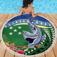 Melanesian Solomon Islands Beach Blanket Tropical Shark Tattoo LT9 - Polynesian Pride