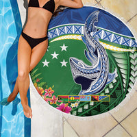 Melanesian Solomon Islands Beach Blanket Tropical Shark Tattoo LT9 - Polynesian Pride