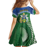 Melanesian Solomon Islands Family Matching Off Shoulder Short Dress and Hawaiian Shirt Tropical Shark Tattoo LT9 - Polynesian Pride