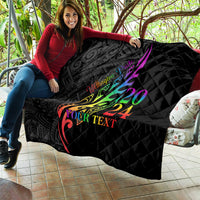 Personalised New Zealand Wellington Pride Quilt Maori Fern with Pride Flag 2024 LT9 - Polynesian Pride