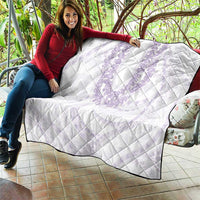 Aloha Lei Onaona Quilt Purple Hawaiian Tribal Pattern