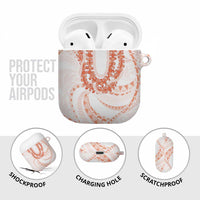 Aloha Lei Onaona AirPods Case Red Hawaiian Tribal Pattern - Polynesian Pride