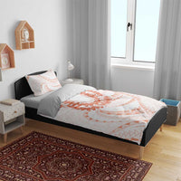 Aloha Lei Onaona Bedding Set Red Hawaiian Tribal Pattern