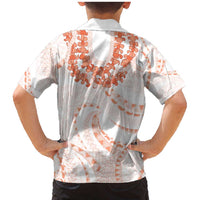 Aloha Lei Onaona Family Matching Mermaid Dress and Hawaiian Shirt Red Hawaiian Tribal Pattern LT9 - Polynesian Pride