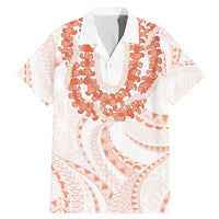 Aloha Lei Onaona Family Matching Mermaid Dress and Hawaiian Shirt Red Hawaiian Tribal Pattern LT9 Dad's Shirt - Short Sleeve Red - Polynesian Pride