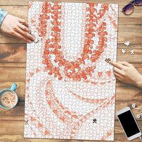 Aloha Lei Onaona Puzzle Red Hawaiian Tribal Pattern - Polynesian Pride