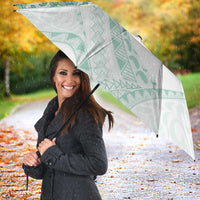 Aloha Lei Onaona Umbrella Sage Green Hawaiian Tribal Pattern - Polynesian Pride
