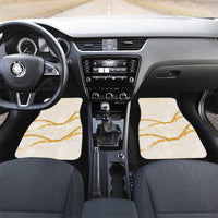 Aloha Lei Mikioi Car Mats Gold Polynesian Tribal Tatau Pattern