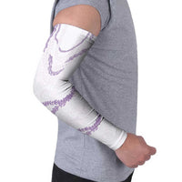 Aloha Lei Mikioi Arm Sleeves Purple Polynesian Tribal Tatau Pattern - Polynesian Pride