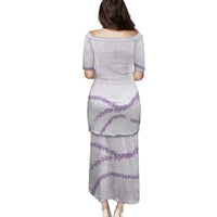 Aloha Lei Mikioi Family Matching Puletasi and Hawaiian Shirt Purple Polynesian Tribal Tatau Pattern LT9 - Polynesian Pride