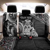 Personalised New Zealand Potae Pango Cricket Back Car Seat Cover Special Maori Hei Tiki Tribal Tattoo LT9 - Polynesian Pride