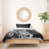 Personalised New Zealand Potae Pango Cricket Bedding Set Special Maori Hei Tiki Tribal Tattoo LT9 - Polynesian Pride
