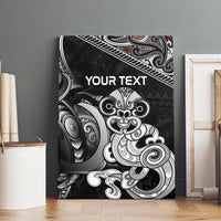 Personalised New Zealand Potae Pango Cricket Canvas Wall Art Special Maori Hei Tiki Tribal Tattoo LT9 - Polynesian Pride