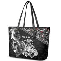 Personalised New Zealand Potae Pango Cricket Leather Tote Bag Special Maori Hei Tiki Tribal Tattoo LT9 - Polynesian Pride