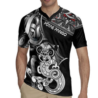 Personalised New Zealand Potae Pango Cricket Rugby Jersey Special Maori Hei Tiki Tribal Tattoo LT9 - Polynesian Pride