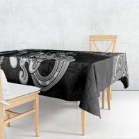 Personalised New Zealand Potae Pango Cricket Tablecloth Special Maori Hei Tiki Tribal Tattoo LT9 - Polynesian Pride