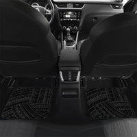 Custom Papua New Guinea Cricket Car Mats Tribal Bird of Paradise Tattoo LT9 Set 2pcs - Back Black - Polynesian Pride