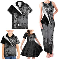 Custom Papua New Guinea Cricket Family Matching Tank Maxi Dress and Hawaiian Shirt Tribal Bird of Paradise Tattoo LT9 - Polynesian Pride