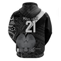 Custom Papua New Guinea Cricket Hoodie Tribal Bird of Paradise Tattoo LT9 - Polynesian Pride