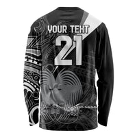 Custom Papua New Guinea Cricket Long Sleeve Shirt Tribal Bird of Paradise Tattoo LT9 - Polynesian Pride