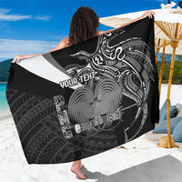 Custom Papua New Guinea Cricket Sarong Tribal Bird of Paradise Tattoo LT9 One Size 44 x 66 inches Black - Polynesian Pride