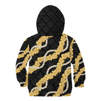 Aloha Melemele Hibiscus Pikake Lei Kid Hoodie Hawaiian Quilt Pattern