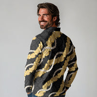 Aloha Melemele Hibiscus Pikake Lei Long Sleeve Polo Shirt Hawaiian Quilt Pattern