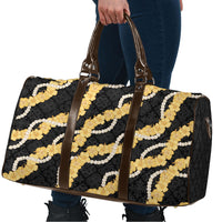 Aloha Melemele Hibiscus Pikake Lei Travel Bag Hawaiian Quilt Pattern