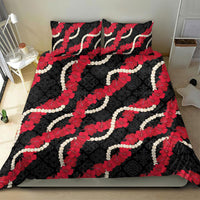 Aloha Ula'ula Hibiscus Pikake Lei Bedding Set Hawaiian Quilt Pattern
