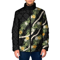 Puakenikeni Anthurium Pikake Lei Padded Jacket Hawaiian Quilt Pattern