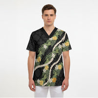 Puakenikeni Anthurium Pikake Lei Scrub Top Hawaiian Quilt Pattern