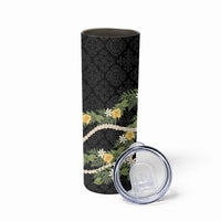 Puakenikeni Anthurium Pikake Lei Skinny Tumbler Hawaiian Quilt Pattern