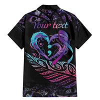 Personalised Your Life Matters Family Matching Mermaid Dress and Hawaiian Shirt Suicide Prevention Awareness Semicolon Heart LT9 - Polynesian Pride
