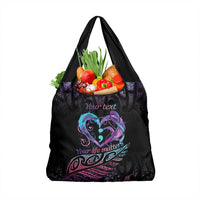 Personalised Your Life Matters Grocery Bag Suicide Prevention Awareness Semicolon Heart