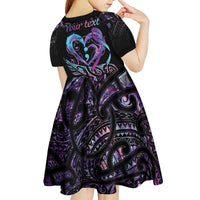 Personalised Your Life Matters Kid Short Sleeve Dress Suicide Prevention Awareness Semicolon Heart