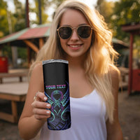 Personalised Your Story Isn't Over Skinny Tumbler Suicide Prevention Awareness Semicolon Heart LT9 - Polynesian Pride